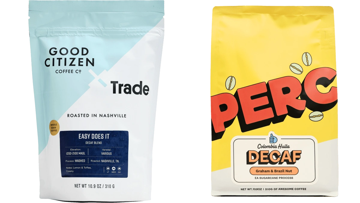Good Citizen and PERC decaf coffees